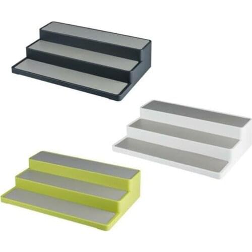 3 Tier Spice Herb Curry Jar Rack Holder Cupboard Organiser Storage Kitchen Tool