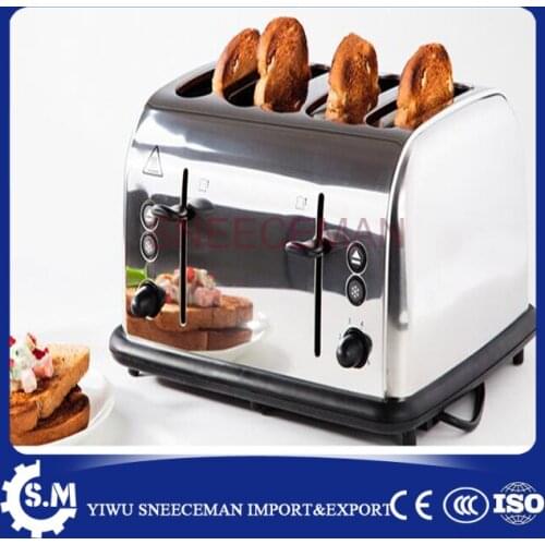 4 pcs electric bread toaster bread baking machine Stainless Steel Bread Toaster Breakfast Maker Toast Maker