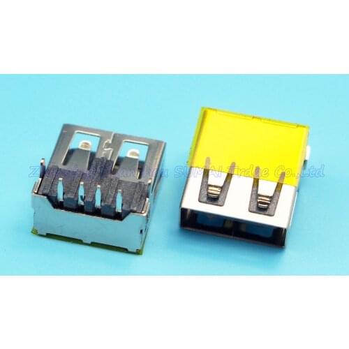 5pcs/lot USB Jack USB female Socket AF 2.0 USB Connector For Lenovo HP DELL SONY ACER etc
