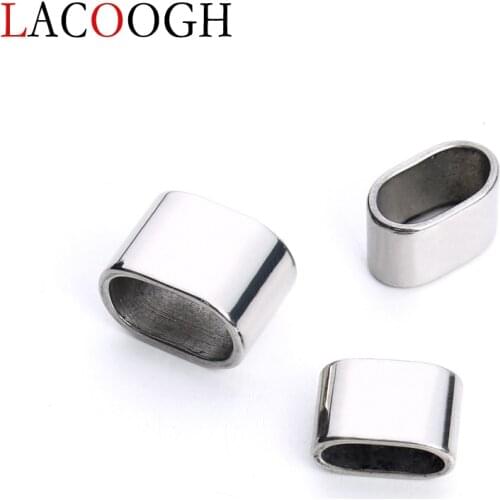 6pcs/lot Stainless Steel Spacer Metal Big Hole Tube Beads Tone Charm Beads Fit Necklace Bracelet for DIY Jewelry Making Wholesal