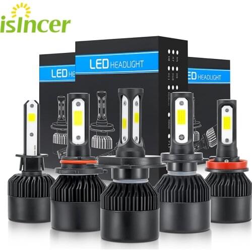 2 X H4 Car Headlight 100W 10000LM H11 H1 9006 H7 LED Headlamp Kit High Low Beam Bulbs 6500K for Led 12V Auto Lamps