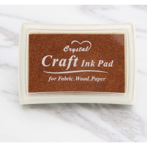 Ink Pad Inkpad Fingerprint For Rubber Stamps DIY Printing Craft Wood Fabric Paper AUG889