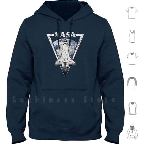 Endeavour Triangular Insignia hoodies long sleeve Triangular Emblem Vintage Space Development Space Agency Retro Space