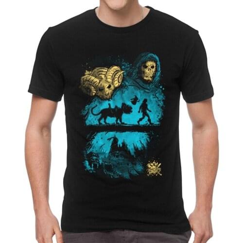 Masters Of Matata T Shirt Mens Cotton T-shirt Novelty Tshirt Short Sleeve Masters of the Universe and Lion King Mashup Tees