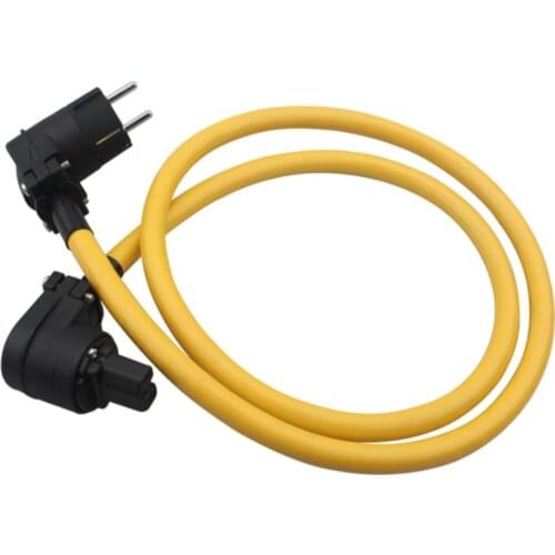 Hifi Audio AC Power Cable Right Angle Power Cord Audiophile Amplifier Decoder Cable US EU AU Plug