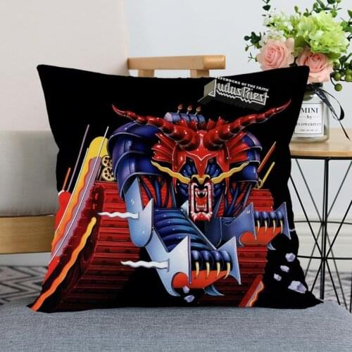 Nice Judas Priest Pillow Case Modern Home Decorative Pillowcase 35x35cm,40X40cm(one sides) For Living Room Pillow Cover