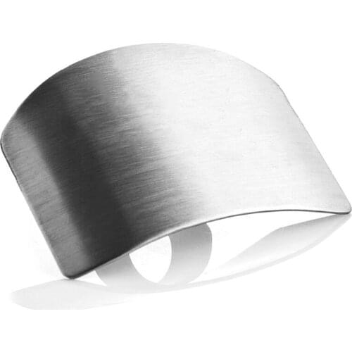 Kitchen Finger Hand Protector Guard Stainless Steel Chop Slice Shield Cook Tool