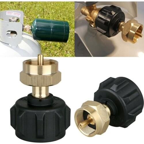 Brass Propane Refill Adapter High Safety Gas Cylinder Tank Coupler - Fits QCC1 / Type1 Outdoor Stove Accessories