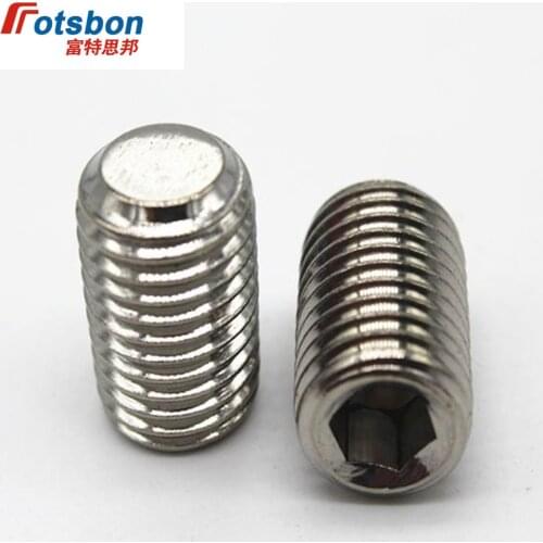 M3 Hex Socket Grub Screw Hexagon Socket Set Screws with Flat Point Stainless Steel Vis Inoxydable Rvs Inox Vida DIN913 ISO4026