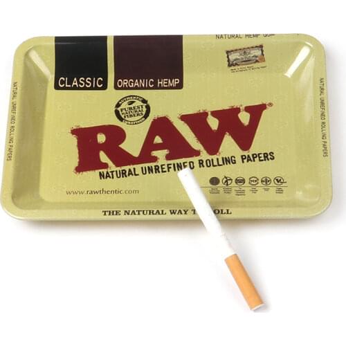RAW Weed Tray 180mm*125mm Metal Wake Up Tray Smoking Accessories For Weed Smoking Up Tray Weed Accessories 17 Patterns