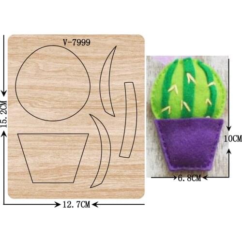 New cactus wooden dies cutting dies for scrapbooking Multiple sizes V-7999