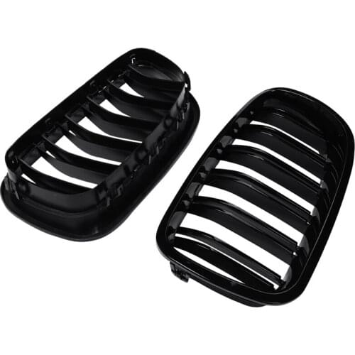 Grill Grille Gloss Black Kidney Sport for BMW F10 F18 F02 F11 M5 10-15 Dual Slat