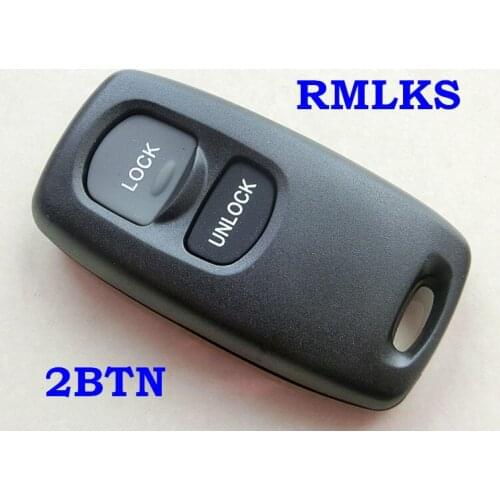 RMLKS Remote Key Case fit for MAZDA 2 3 6 323 626 Replacement Uncut Key Blank 2 Button