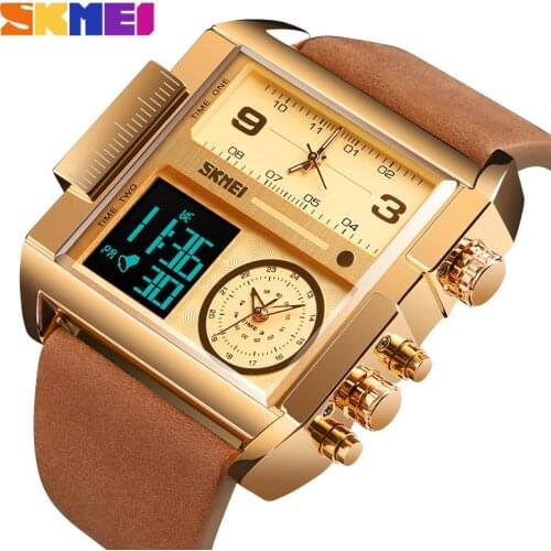 SKMEI Mens Watches Top Brand Luxury Military Creative Watch Men Quartz Analog Digital Mens Watches Clock Relogio Masculino 1391