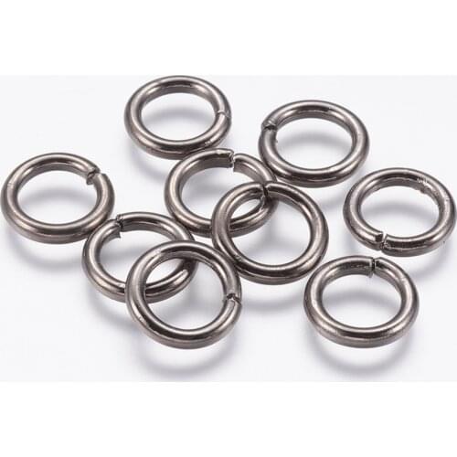 50pcs Iron Unsoldered Close Jump Rings Split Rings Connectors for Diy Jewelry Making keychains Findings Accessories 12x2mm