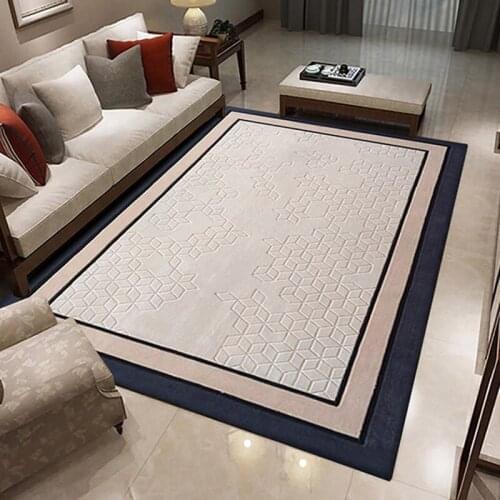 Modern 100% Wool Carpets For Living Room Simple Thick Area Rugs For Bedroom Rugs And Carpets Floor Table Tea Soft Mat