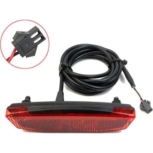 LED Tail Light for Electric Bike 6-60V Safty Night Warning Light for Electric Scooter Rear Light Parts for Ebicycle