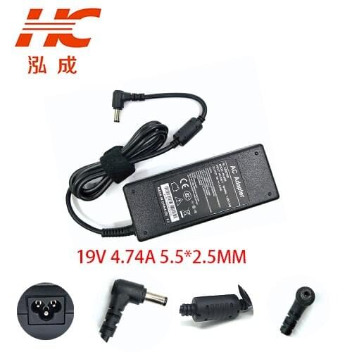 TINGXING 19V 4.74A 90W 5.5mm*2.5mmAC Power Supply Notebook Adapter Charger For ASUS For Toshiba/HP