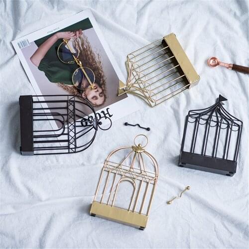 Vintage Metal Table Storage Basket Chic Nordic Scandinavian Black Gold Desk Storage Basket Mosquito Coils Organizer Home Decor