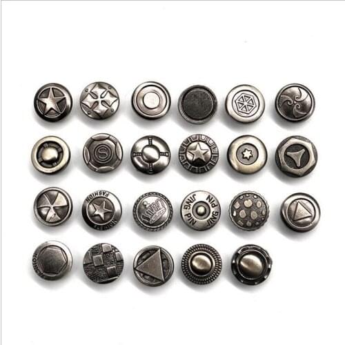 Rivet Leather Craft Antique Brass Double Cap Sewing Rivet Punk Bag Belt Bracellet Apparel Garment Rivet