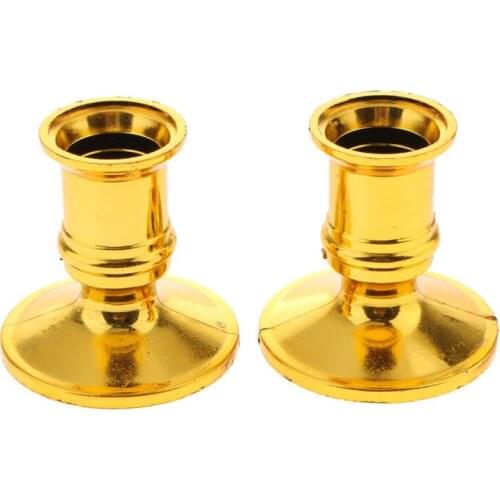 1 Pair Of Plastic Candle Base Holders Pillar Candle Stick Stand Candle Base Wedding Decoration Bar Party Living Room Home Decor
