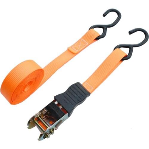 1000-pound Load Ratchet Tie Down Strap 8-shaped Hook Brake Cargo Strap Binding Belt Tensioning Belts Tightener For Luggage Bag