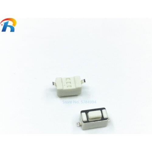 1000pcs/lot Touch switch 3*6*4.3mm white SMD 2pin 3X6X4.3H 2P micro key switch automobile remote control switch