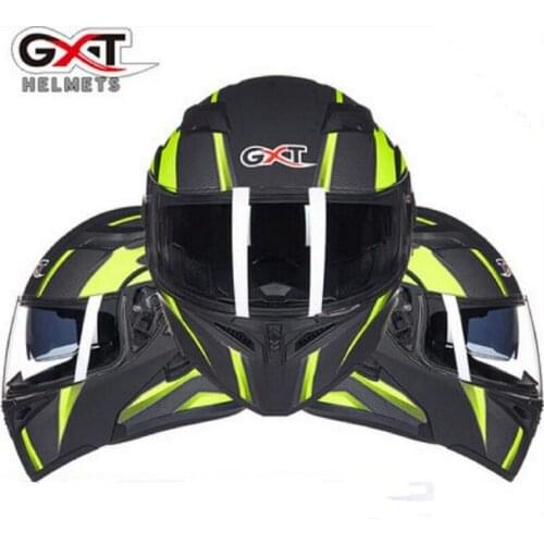 2020 New Knight Safety Protection Double lens Flip Up Motorcycle Helmets ABS Open Face Motorbike Helmet Built-in lens PC Visor