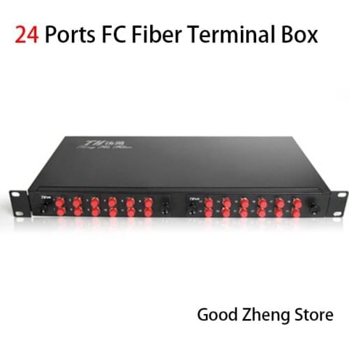 24 Ports FC Rack-Mount Thickening Fiber Optic Box FC Fiber Optic Termination Box Fiber Optic Distribution