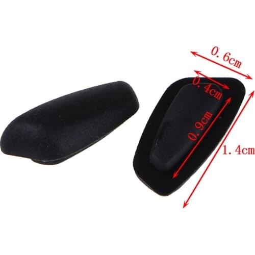 4Pairs Black Silicone Sunglasses Soft Nose Pads Hollow Out Airbag Bayonet Breathable Comfortable Glasses Anti-Slip