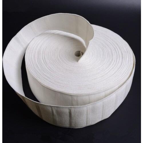 45M/lot White Cotton/Polyester Woven Thicken Curtain Tape For Hooks Belt Ribbon Curtain Accessories Drapery DIY Sew Sunscreen