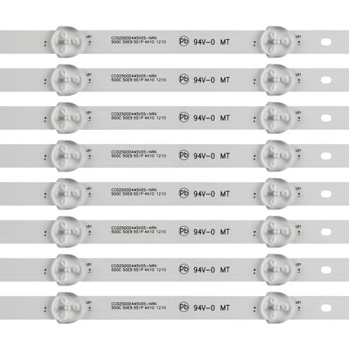8PCS/LOT LE-8815A LE-8822A light bar CC02500D445V05 500C 50E9 5S1P 4X10 1210 5LED 6V 445mm