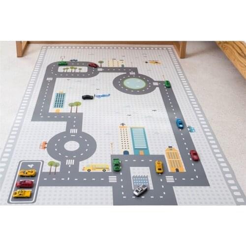 80*130cm Children Play Game Mat Toys Digital Road Mat Carpet Floor Blanket Baby Crawling Rug Non-slip Kids' Room Decoration