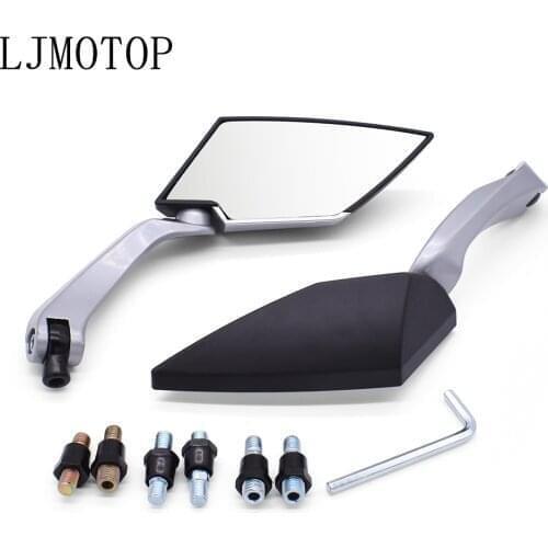 1 Pair Motorcycle RearView Mirror Handlebar Side Mirrors 8 10mm For Honda ST 1300 ST1300 Black SpiRit RC51 NC750X nc 750 750x