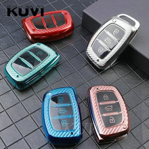 TPU Car Remote Key Case Cover Shell Fob For Hyundai ix25 ix35 ix20 i30 i40 Tucson Sonata Verna Solaris Santa Elantra Mistra