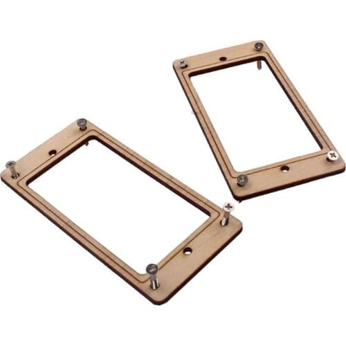 Wood Humbucker Pickup Mounting Ring Frame with Screws for LP Guitar Parts