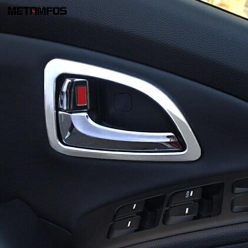 For Hyundai Tucson IX35 2011-2013 2014 2015 Inside Door Handle Bowl Cover Trim Molding Sticker Interior Accessories Car Styling