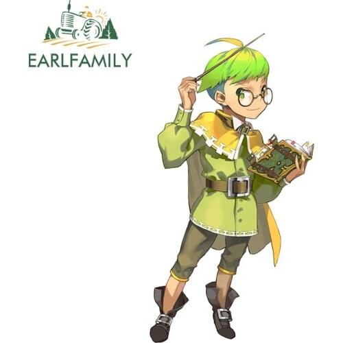 EARLFAMILY 13cm x 6.8cm for Jin Woo Park Anime Car Stickers Personality Decals Skateboard Waterproof Occlusion Scratch Decor