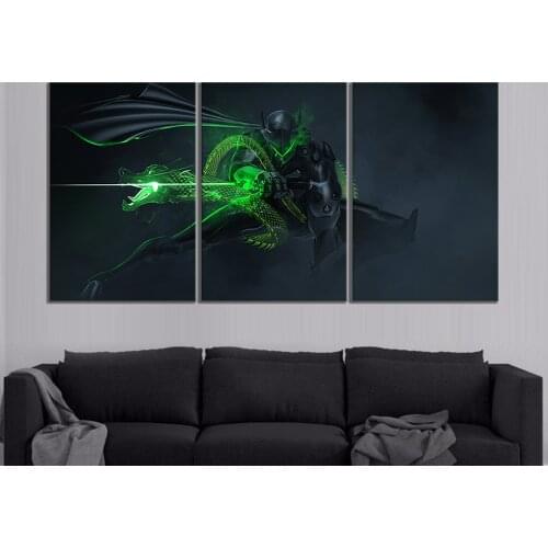 Genji Ultron Overwatch Games Art Wall Paintings Canvas Art Bedroom Wall Decor Painting