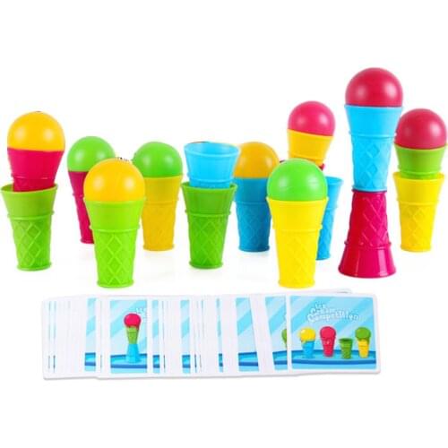 Ice Cream Game Funny Multiplayer Interactive Stack Ball Educational Board Toy