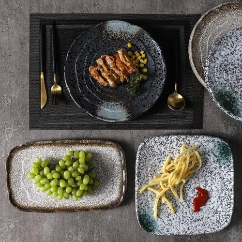 Japanese Style And Wind Ceramic Plate Speciality Restaurant Hotel Sushi Restaurant Tableware Sushi Dish Western Steak Dish