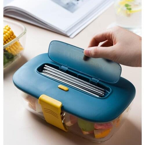 Lunch Box 2020 Kitchen Food Container Bento Lunch Box for Kids and Adults 2 Compartment Bento Box Japanese Style Lunch Container