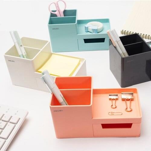 Multifunctional Pen Holder Student Stationery Cute Receiving Box Desktop Display Office Pen Box Large Capacity Pen Barrel