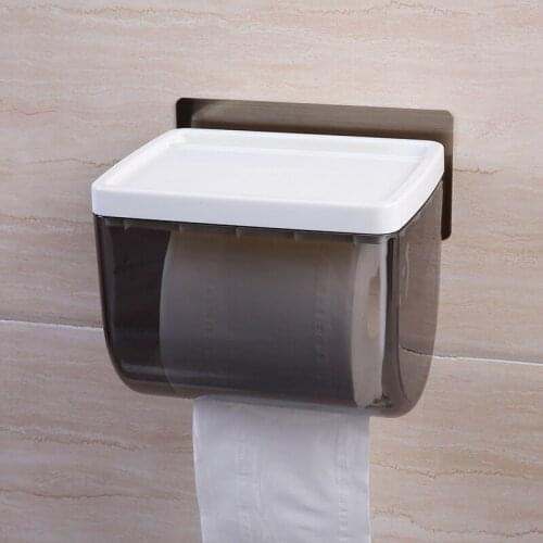 Multi-function Toilet paper holder Scratch - free waterproof roll paper rack bathroom storage rack 16.7*14.3*14cm