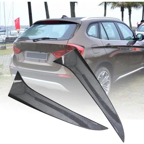 2 Pcs Side Spoiler Trim Easy Installation Self-adhesive ABS Car Rear Window Side Canard Spoiler Trim for BMW E84 2009-2015