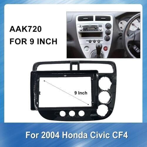 9 Inch Car radio stereo receiver Adapter Plate Panel For Honda-Civic CF4 2004 GPS Navigation Dash Kit Frame Fascias