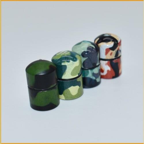 100pcs-Waterproof Mini Camouflage Pill HolderTube Bulk Hide Geocaching Contain-18*12mm-Metal Collect Box And Jar