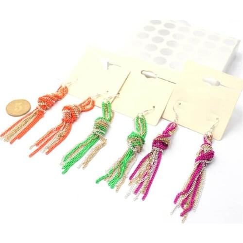 Women Casual Special store Fluorescence elements tassel chain Drop pendant hanging earring female bijouterie china earing