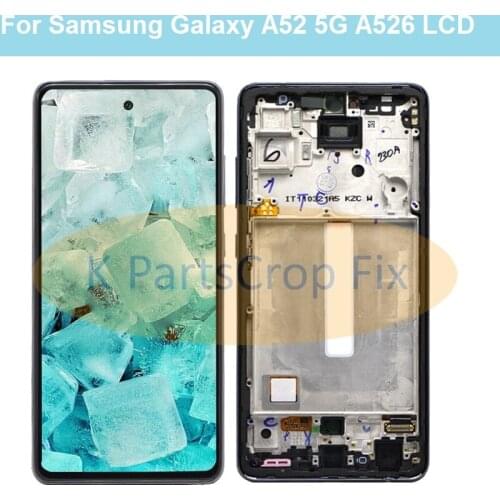Super Amoled 6.5'' lcd Display for Samsung Galaxy A52 5G A526 A526F A526F/DS LCD with frame Touch Screen Digitizer Repair Parts