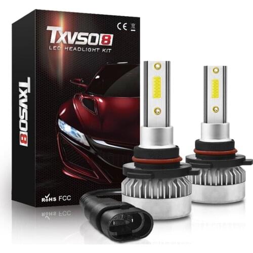 1Pair H7 LED Headlight Bulb H1 H8 H9 H11 9005 9012 9-24V 20000LM 6000K White 110W Ultra Bright Auto LED Light Bulb Waterproof